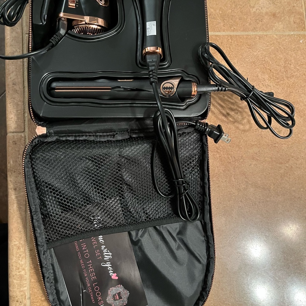 Croc Travel Set Hair Tools with Back Pack- Never Used